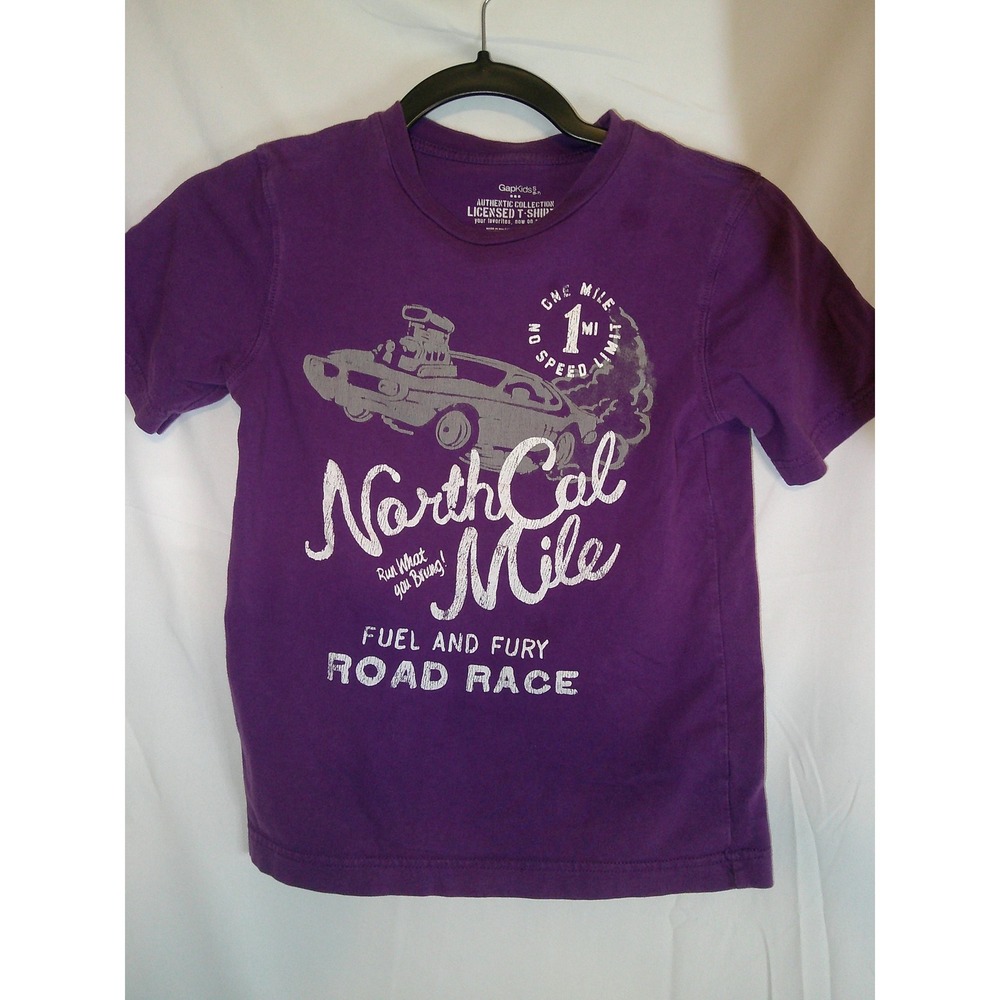 Gap Kids Graphic T Shirt Purple North Cal Mile Road Race‎ Tee
